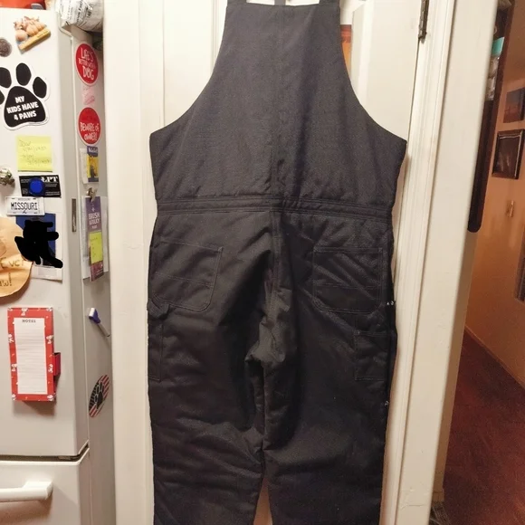 Carhartt Black Insulated Biberalls Bib/Overalls - Picture 2 of 4